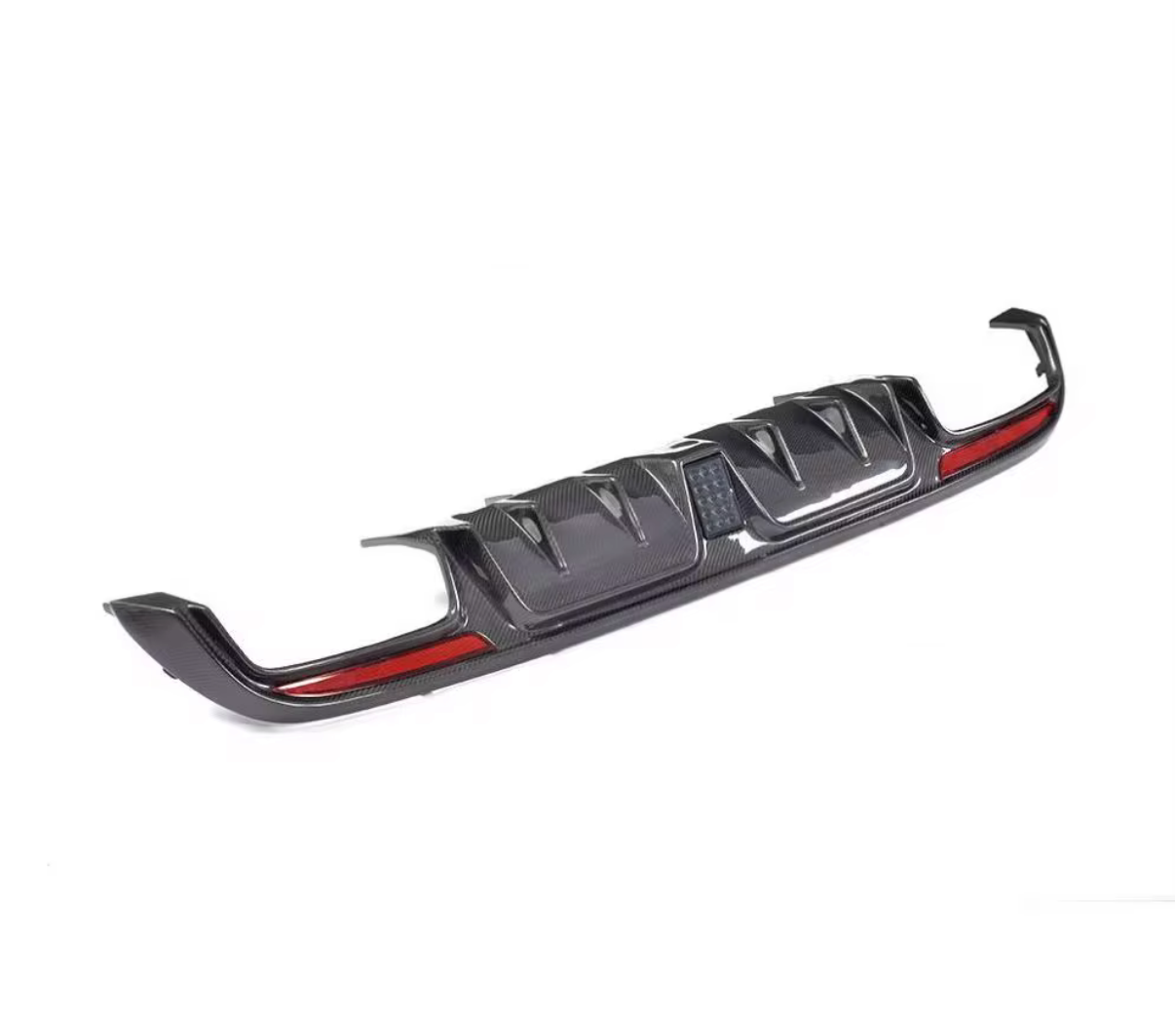 VeloWerks Carbon Fiber Rear Diffuser for Mercedes-Benz W205 C63 AMG B-Style (2015–2017)