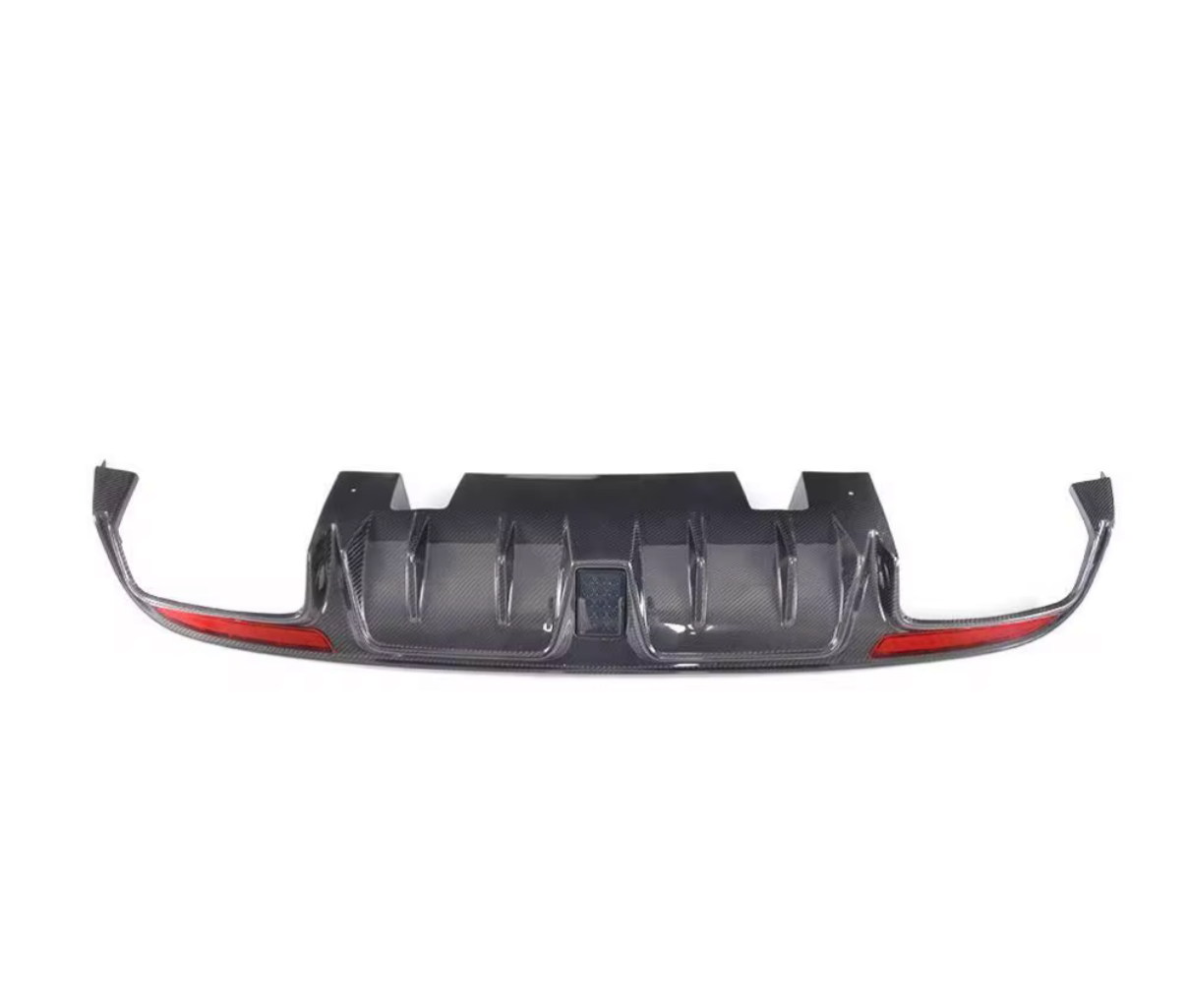 VeloWerks Carbon Fiber Rear Diffuser for Mercedes-Benz W205 C63 AMG B-Style (2015–2017)