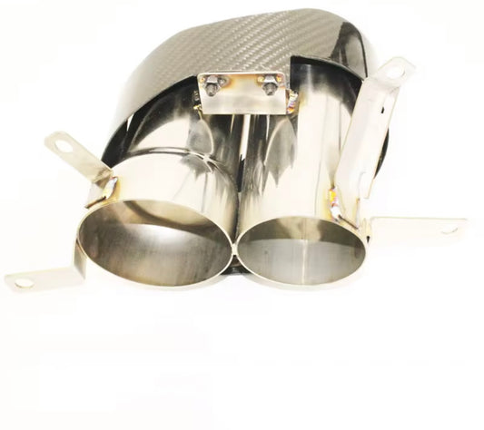 VeloWerks Audi RS6 2000-2006, RS7 2014-2018 Stainless Steel, Carbon fiber Exhaust tips