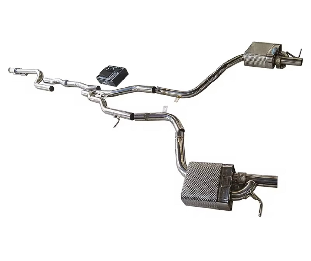 VeloWerks Mercedes (W212) E-Class Facelift 2.0T engine 2014-2016 Stainless Steel Catback Exhaust System