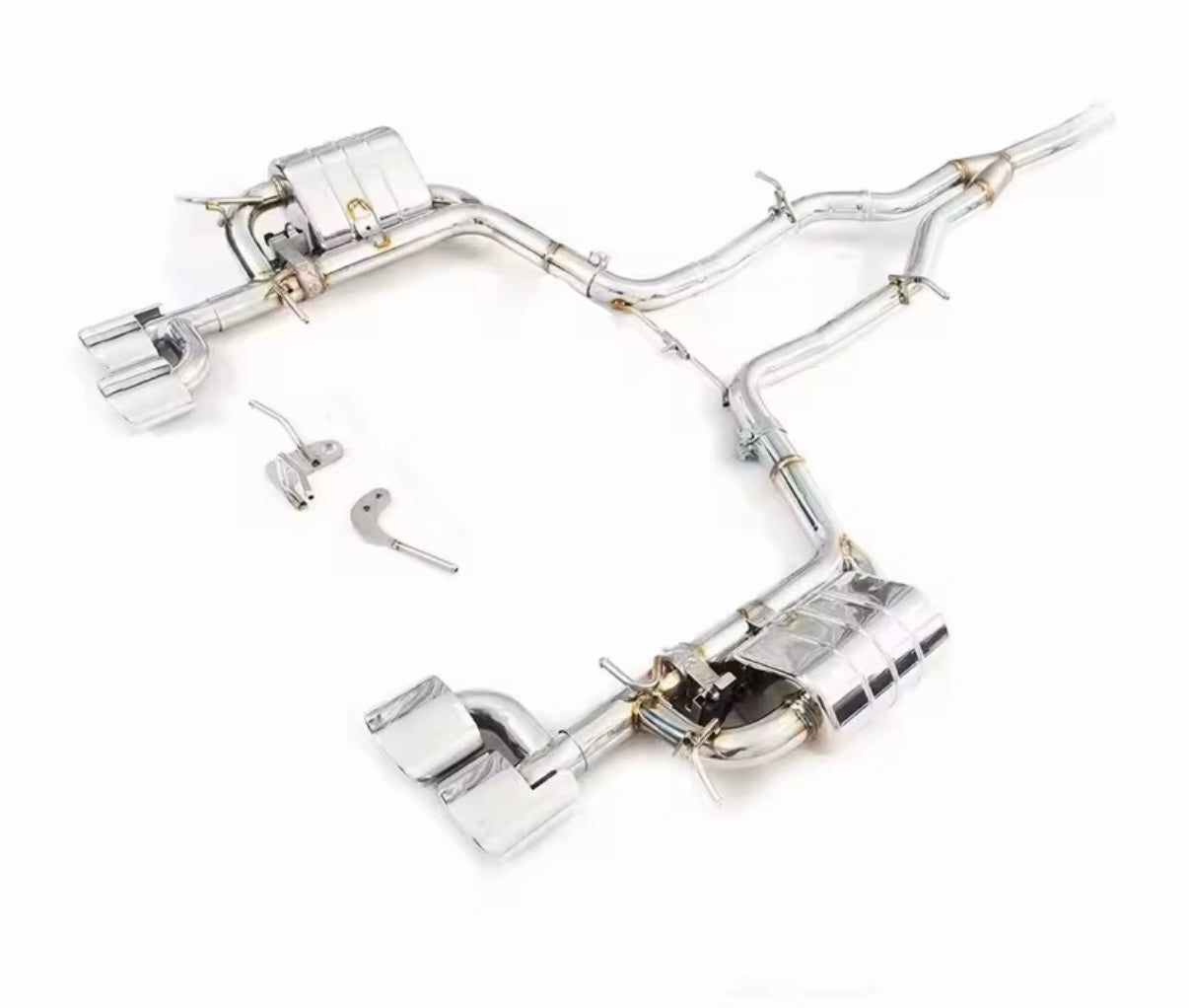 VeloWerks Mercedes C250 (W204) 2012-2015 Stainless Steel Catback Exhaust System