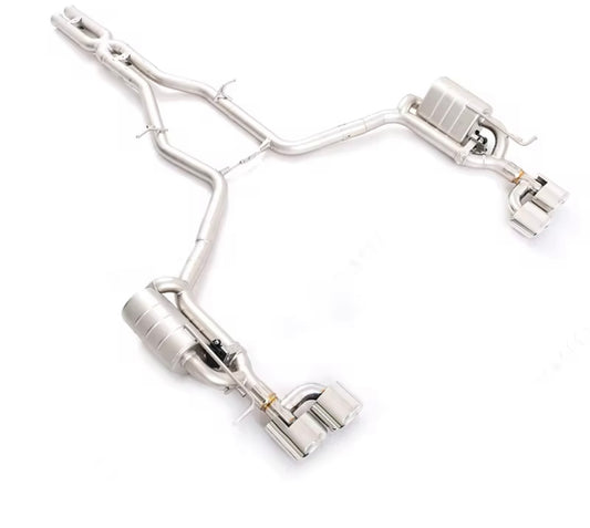 VeloWerks Mercedes E350 (W212) 2010-2011 Stainless Steel Catback Exhaust System