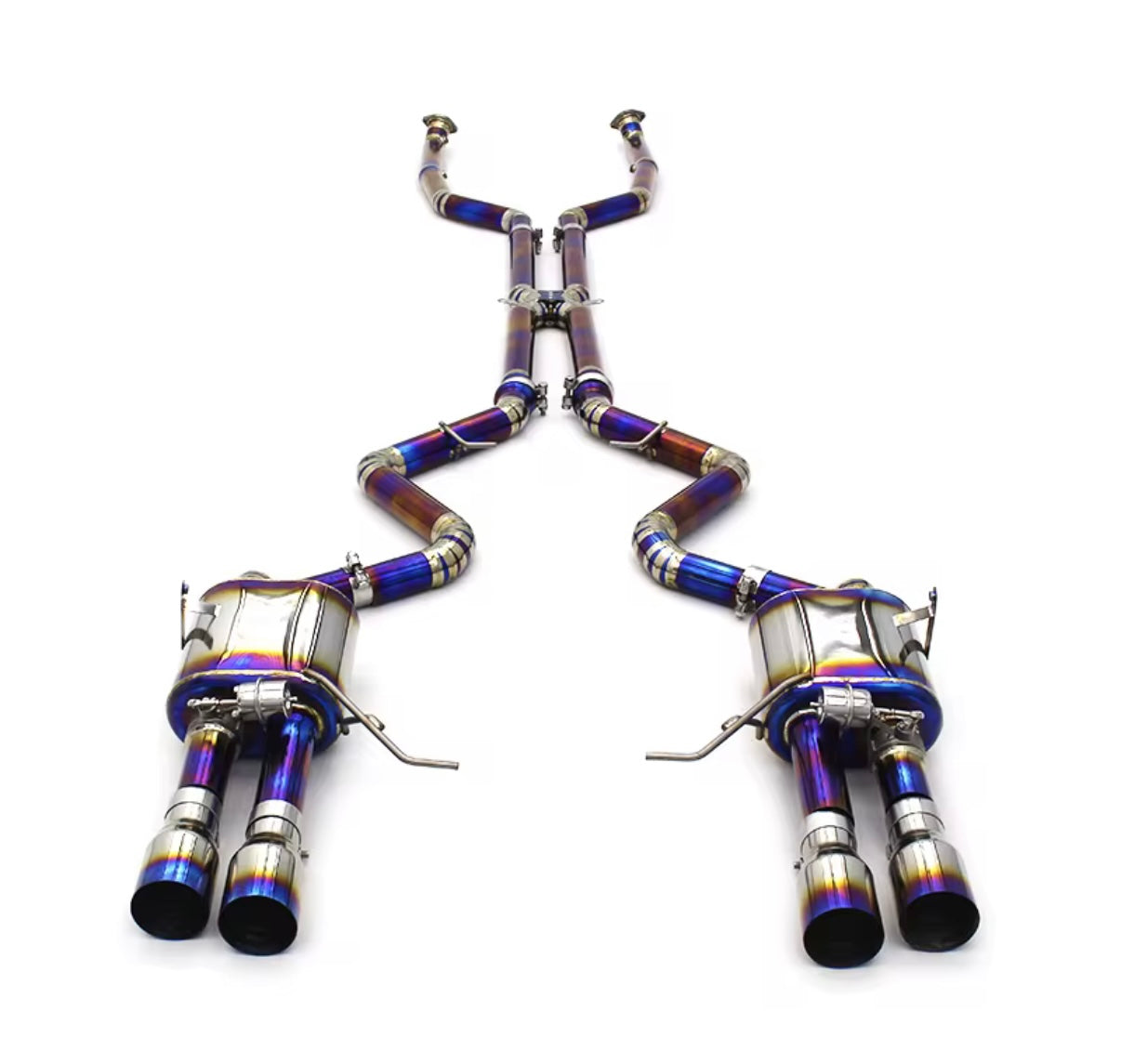 VeloWerks BMW E90/E92/E93 2008-2013 S65 Engine Titanium Catback Exhaust System
